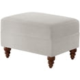 thumbnail image 1 of Comfort Pointe Clarendon Sea Oat Beige Fabric Upholstered Ottoman, 1 of 7