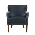thumbnail image 1 of Comfort Pointe Dallas Faux Leather Arm Chair with High Leg in Midnight Blue, 1 of 15