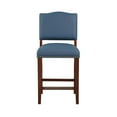 thumbnail image 1 of Comfort Pointe Denver Stationary 26"H Faux Leather Counter Stool in Blue, 1 of 5