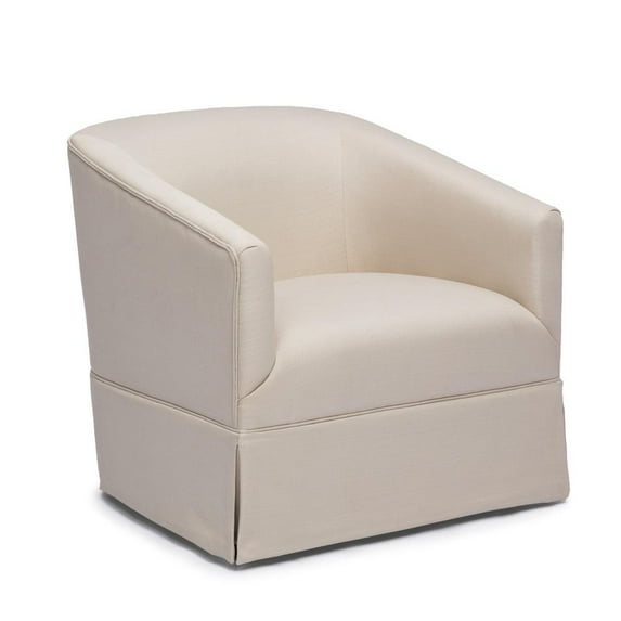 Comfort Pointe Elm Linen Swivel Chair, Beige, 31.75" x 30.50" x 29.50"