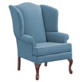 thumbnail image 1 of Comfort Pointe Erin Blue Fabric Traditional Wing Back Accent Chair, 1 of 8