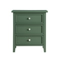 thumbnail image 1 of Comfort Pointe Lennon 3-drawer Vintage Green Wood Nightstand, 1 of 2