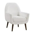 thumbnail image 1 of Comfort Pointe Polaris Mid-Century Style White Boucle Fabric Arm Chair, 1 of 4