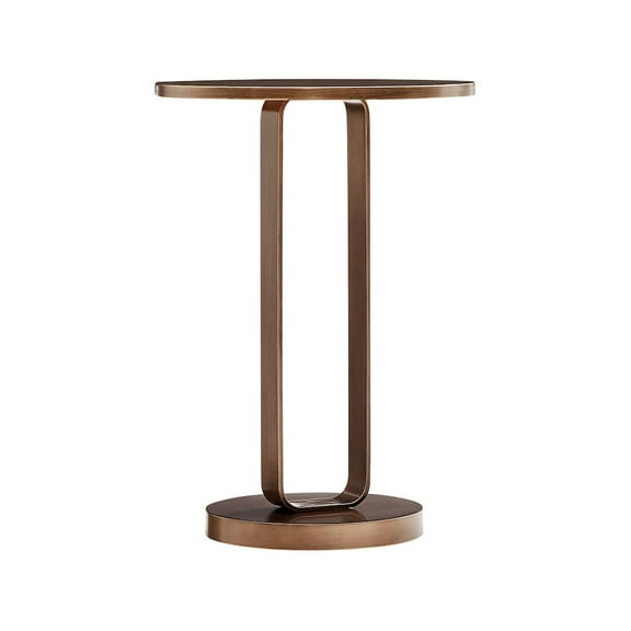 Comfort Pointe Tallulah Antique Bronze Metal Round Accent Table