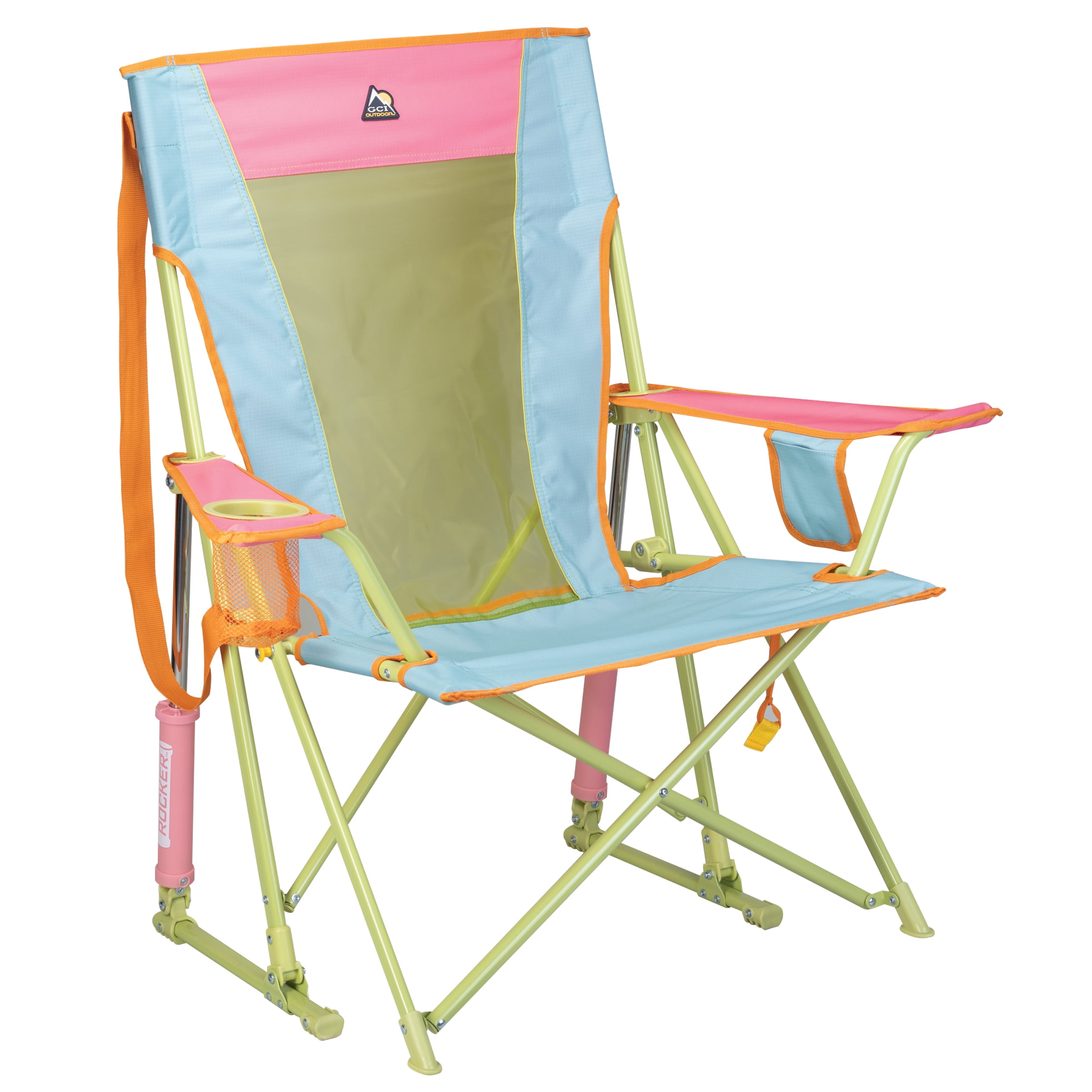 GCI Outdoor Comfort Pro Rocker Foldable Rocking Camp Chair, Sweet Tea - Walmart.com
