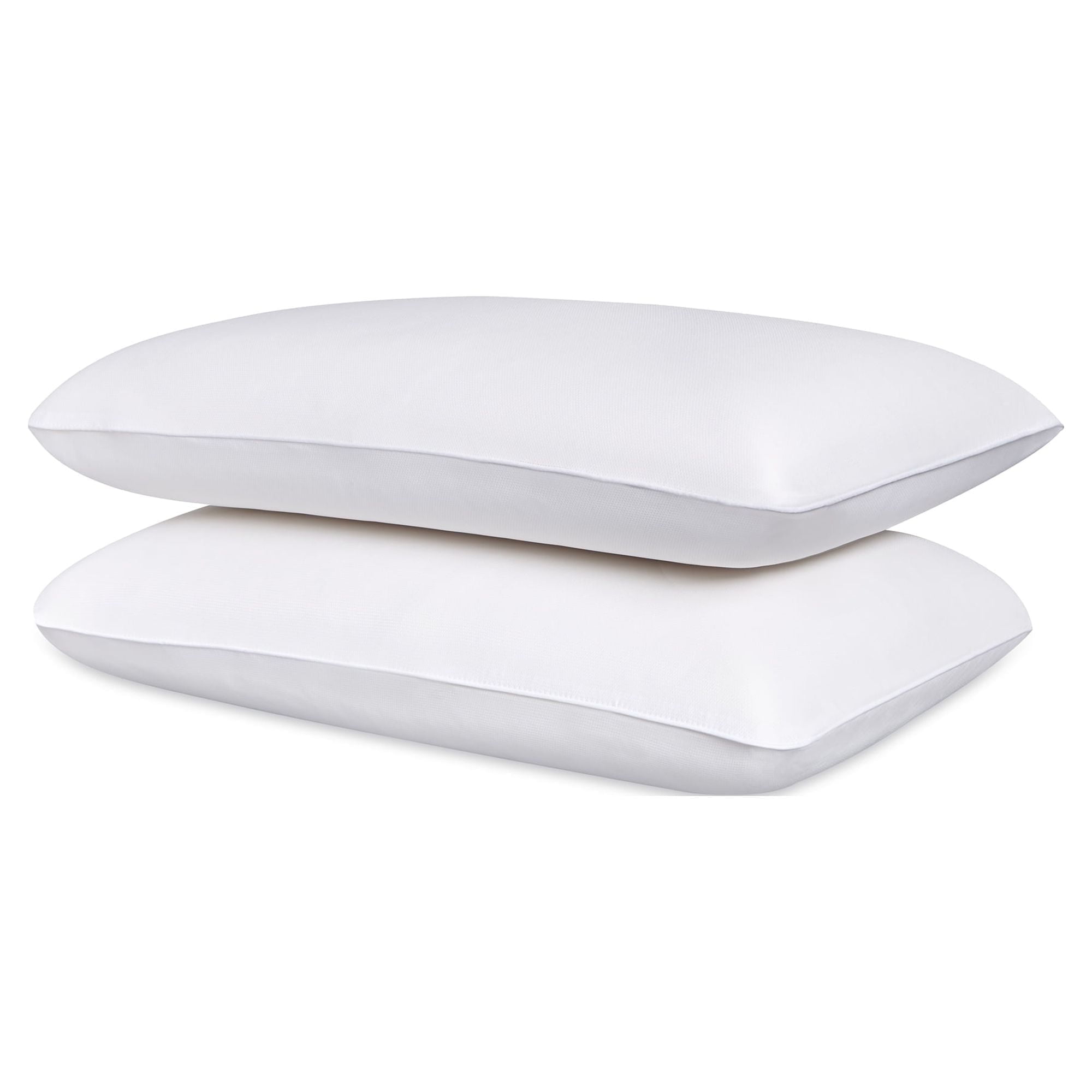 Comfort Revolution White Memory Foam Twin Pack Bed Pillows