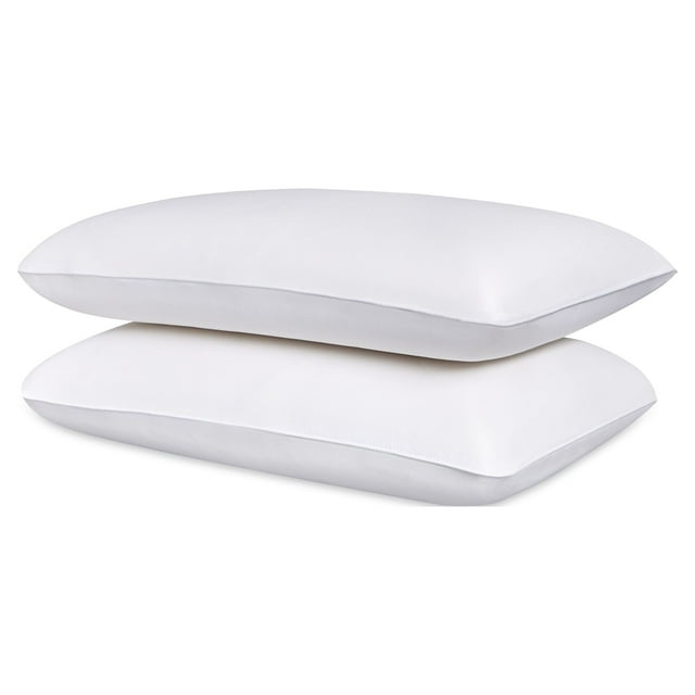 Comfort Revolution 2Pack Memory Foam Bed Pillows with Washable Covers