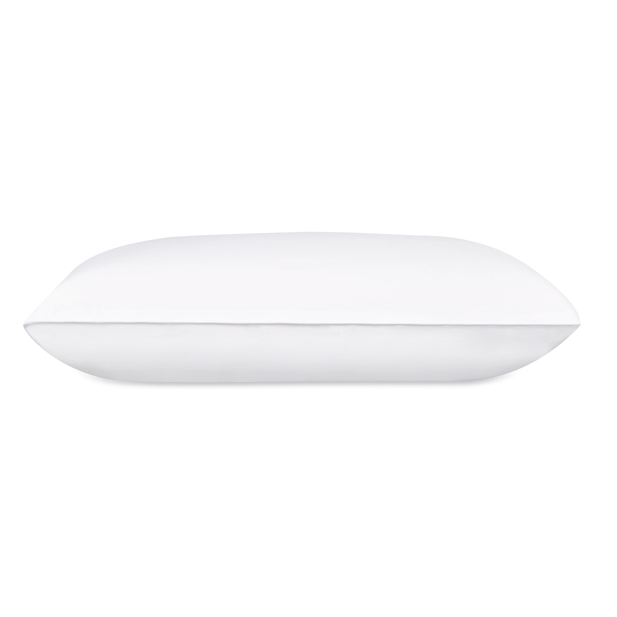 Standard White Memory Foam Bed Pillow with Washable Cover