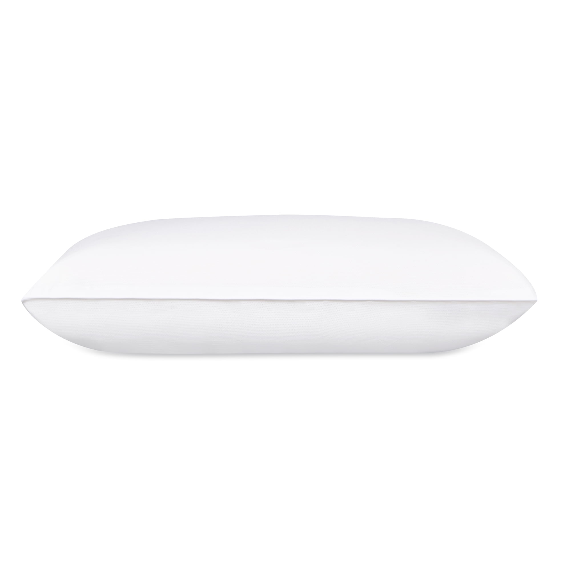 Standard White Memory Foam Bed Pillow with Washable Cover