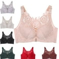 thumbnail image 1 of Comfort Rose Bra, Front Closure Lace Comfy No Wire Bras Push Up Wire-Free & Seamless Bra, 1 of 7