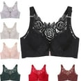 thumbnail image 1 of Comfort Rose Bra, Front Closure Lace Comfy No Wire Bras Push Up Wire-Free & Seamless Bra, 1 of 7