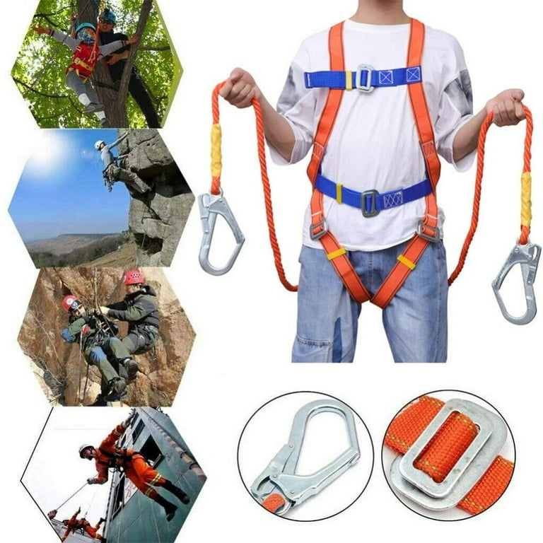Comfort Safety Harness Fall Protection, Includes Added Padding, Removable  Safety Belt, and Side D-Rings, Construction Full Body Harness