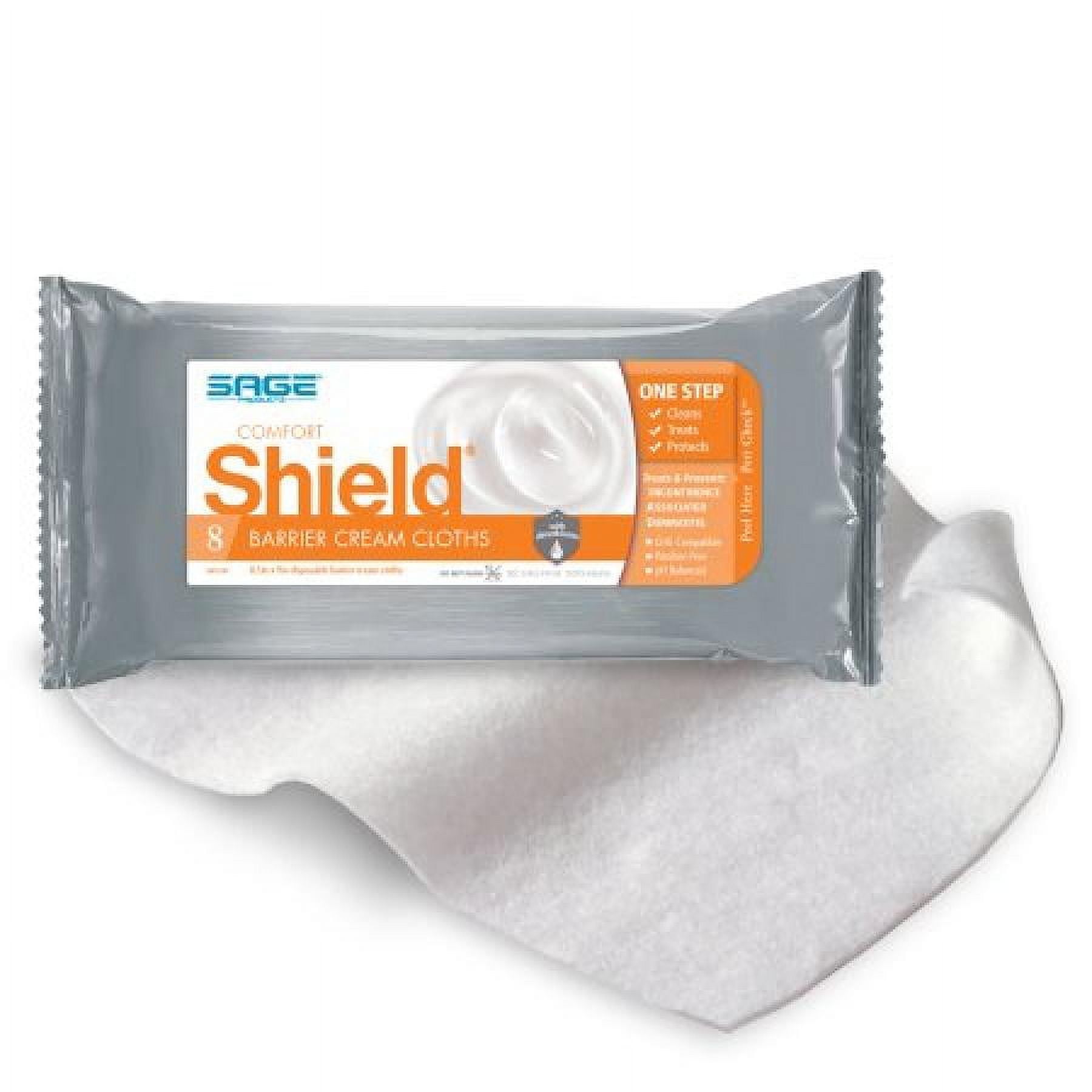 Comfort Shield Barrier Cream Cloths, PreMoistened with Dimethicone, 3 Strength, Unscented, 8