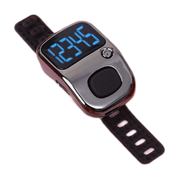 Comfort Silicone Strap Digital Counter USB Rechargeable Timer for Fitness Tracking