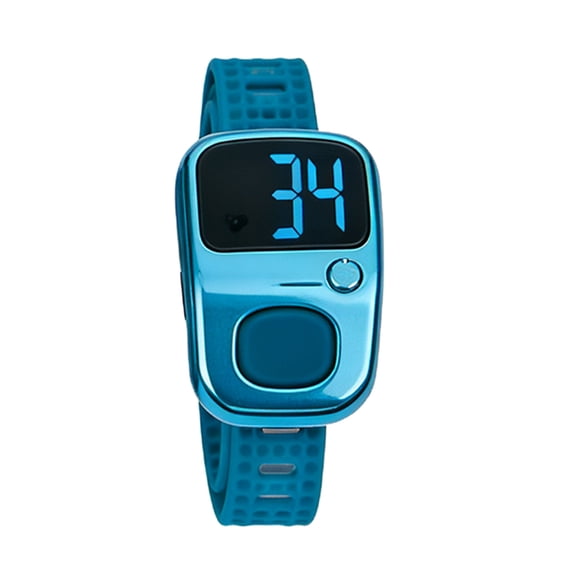 Comfort Silicone Strap Digital Counter USB Rechargeable Timer for Fitness Tracking