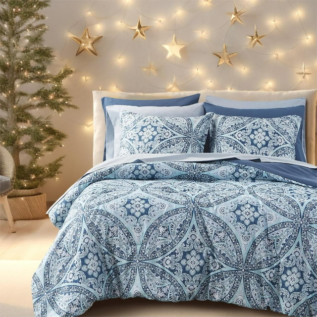 Comfort Spaces 9Piece Queen Bed in a Bag College Dorm Comforter Sets