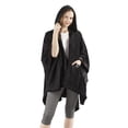 thumbnail image 1 of Comfort Spaces Black Polyester Plush Throw, 60" x 50", 1 of 9