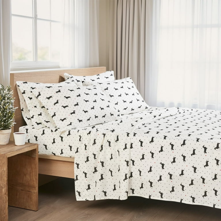 Comfort Spaces Queen Sheet Set Flannel Bed Sheets Queen 100 Cotton Bed Sheets Set with Deep Pocket 4 Piece Shop Black Friday Deals for 2024 Walmart