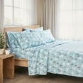 thumbnail image 1 of Comfort Spaces Twin Sheet Set, Flannel Bed Sheets Twin, 100% Cotton Bed Sheets Set with Deep Pocket, 3-Piece, 1 of 8
