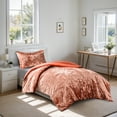 thumbnail image 1 of Regency Heights Twin/Twin XL Cozy Velvet Comforter Sets 2-Piece Luxury All Season Down Alternative Dorm Bedding Set Burnt Orange, 1 of 7