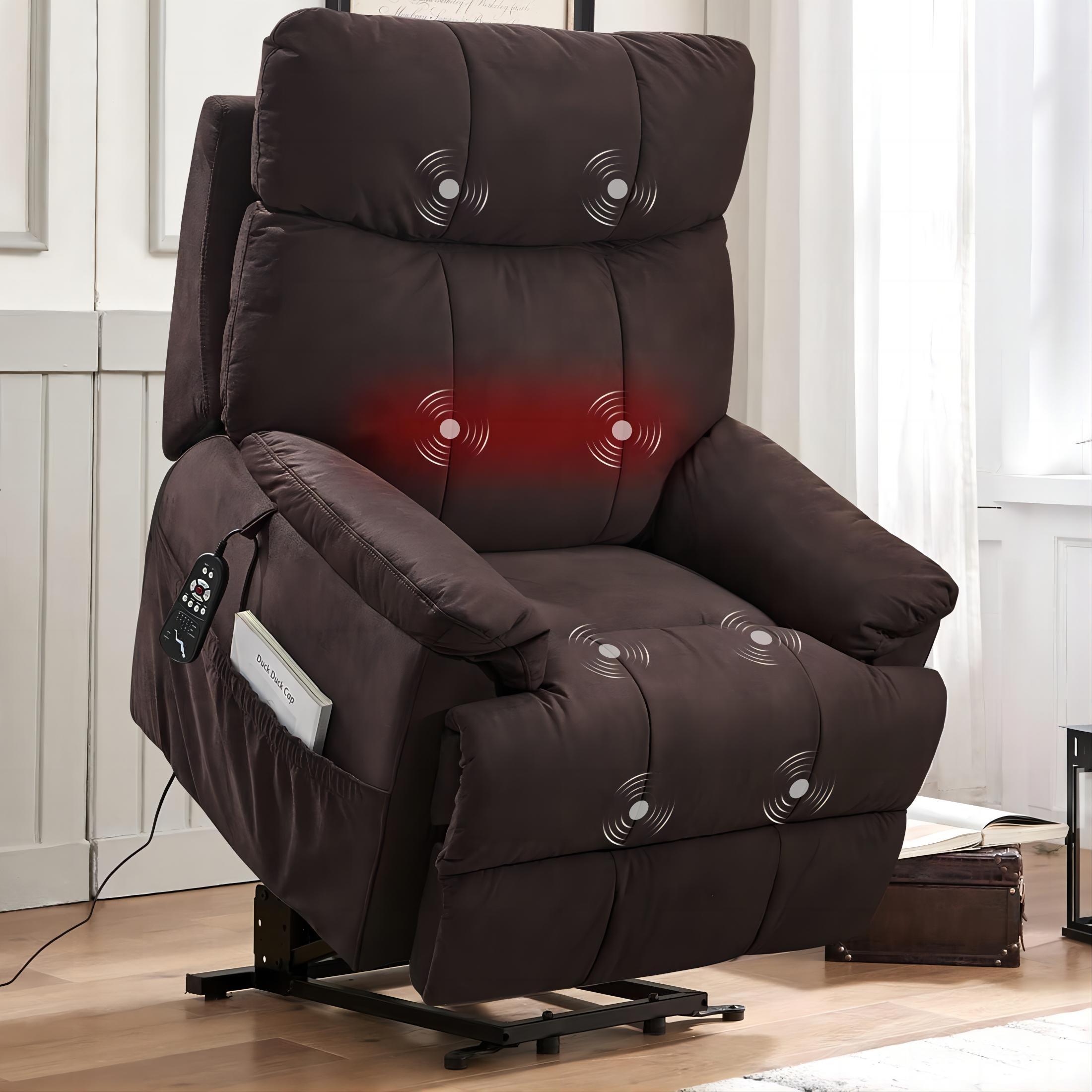 Comfort Stretch Recliner Chairs for Adults,Electric Power Lift