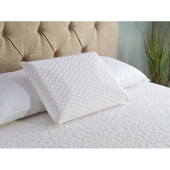 Comfort Tech Bed Pillow Featuring Tranquil Memory Foam
