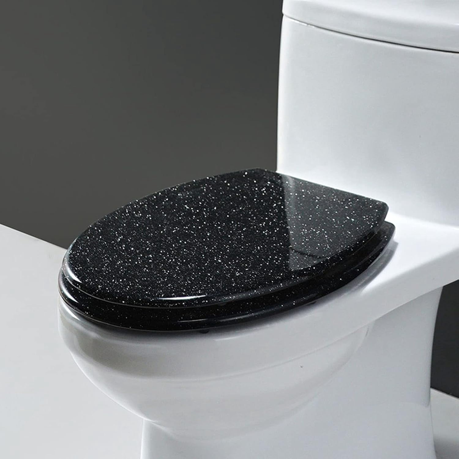 Stylish Durable 18MDF Glitter Coating Toilet Seat Bathroom Essential on