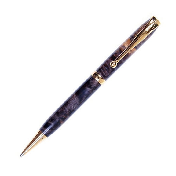Comfort Twist Pen - Gray & Black Maple Burl