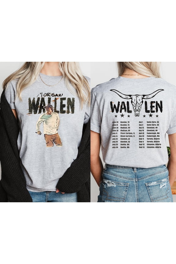 Comfort Vintage Wa.llen Two-sided Shirt, Country Music Mo.rgan, Retro Music Tour, If I'm The Problem, 2025 Music Tour Tee, Size S-5XL S-5XL, TRENDING TSHIRT