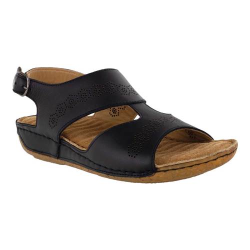Comfort Wave by Easy Street Sloane Leather Sandals (Women) - image 1 of 7