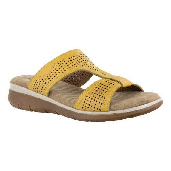 Comfort Wave by Easy Street Surry Leather Sandals (Women)