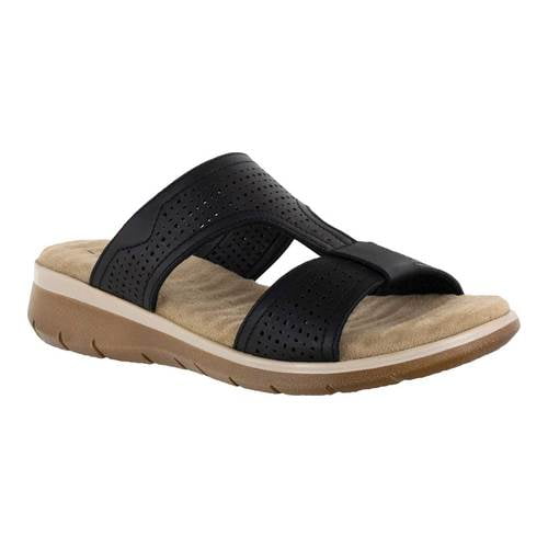 Comfort Wave by Easy Street Surry Leather Sandals (Women)