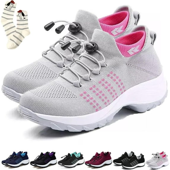 Comfort Wear Orthowear Women's Orthopedic Shoes, Wide Fit, Arch Support, Breathable, Anti-Slip, Lightweight, Casual, US Women 5.5 to 13