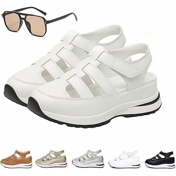 Comfort Wedge Sandals, All-Day Support, Hollow-Out Casual Platform Sandals, Supportive Sandals for Women
