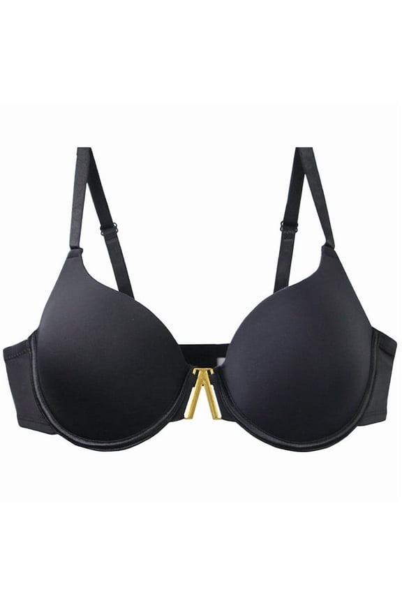 Comfort Wireless Unlined Bra Seamless Soft Cup T Shirt Everyday Wear Light Support Full Coverage Underwire Bra Black 100D