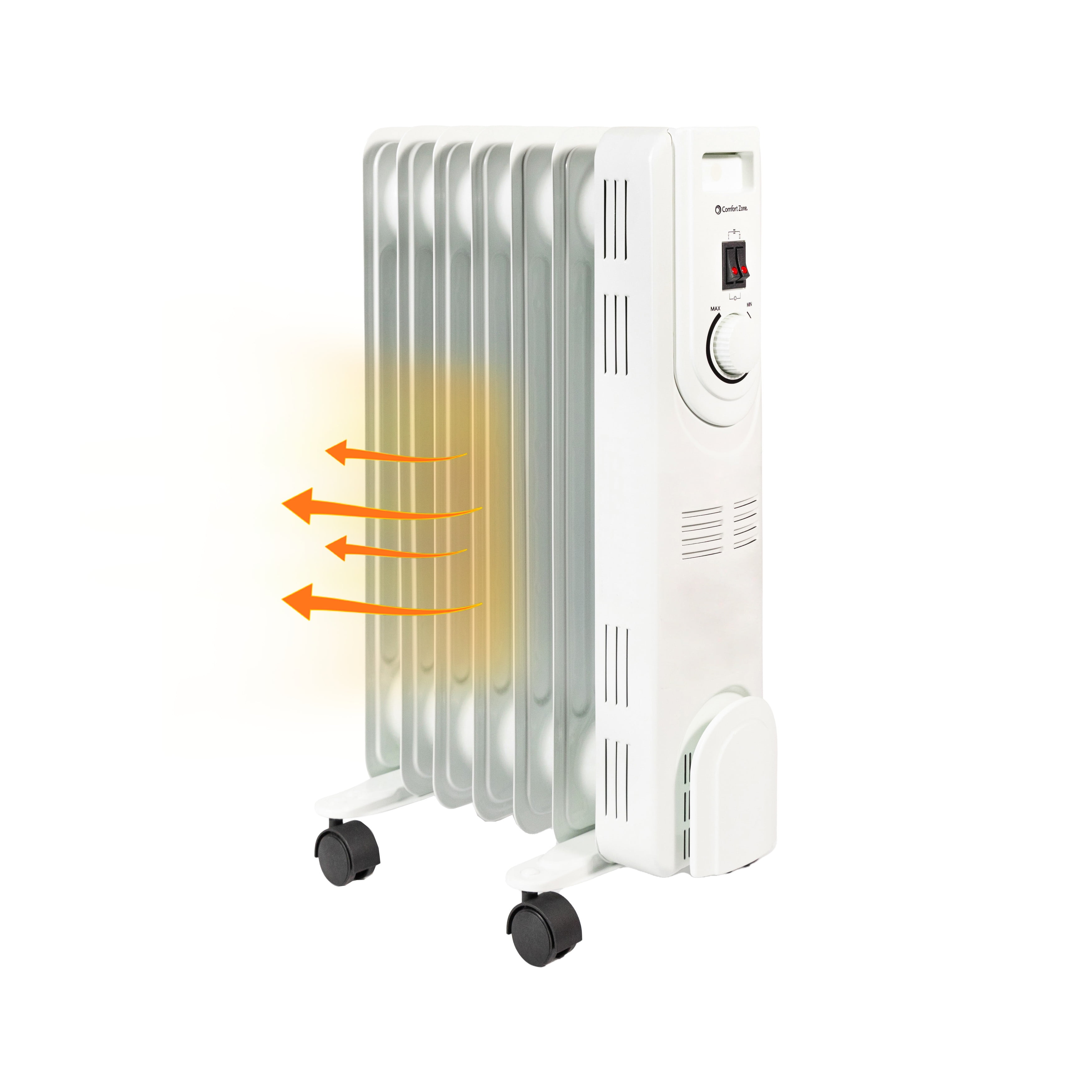 Comfort Zone 1,200Watt Electric OilFilled Radiant Radiator Heater