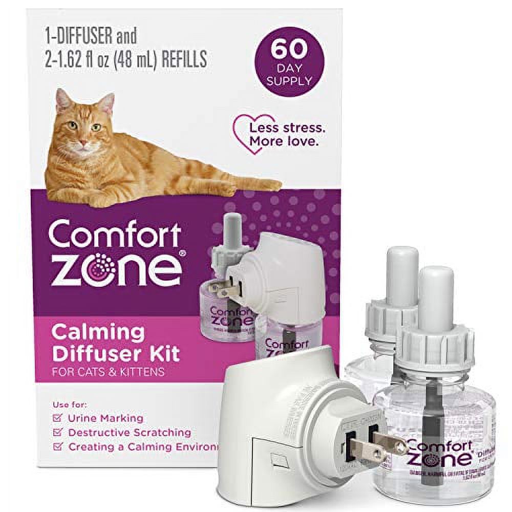 Comfort Zone Cat Calming Pheromone Diffuser 60 Day Starter Kit (1