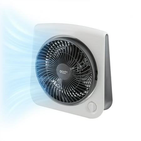 Comfort Zone 10" Turbo Table Desk Fan with 180-Degree Adjustable Head, 3 Speed, Adjustable Tilt, Ideal for Home, Bedroom & Office, CZ111WT