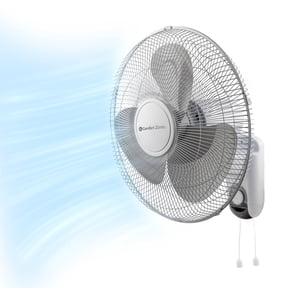 Comfort Zone 16" Wall Mount Fan, White
