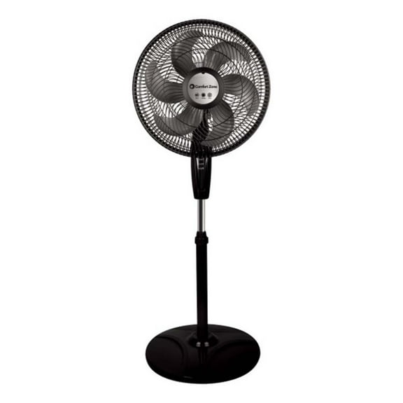 Comfort Zone 18" Powr Curve 2 n 1 Stand Fan, Black
