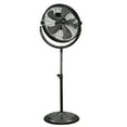 thumbnail image 1 of Comfort Zone 20” 3-Speed Slim-Profile High-Velocity Industrial Pedestal Fan with Aluminum Blades and Adjustable Tilt, All-Metal Construction, Black, 1 of 7