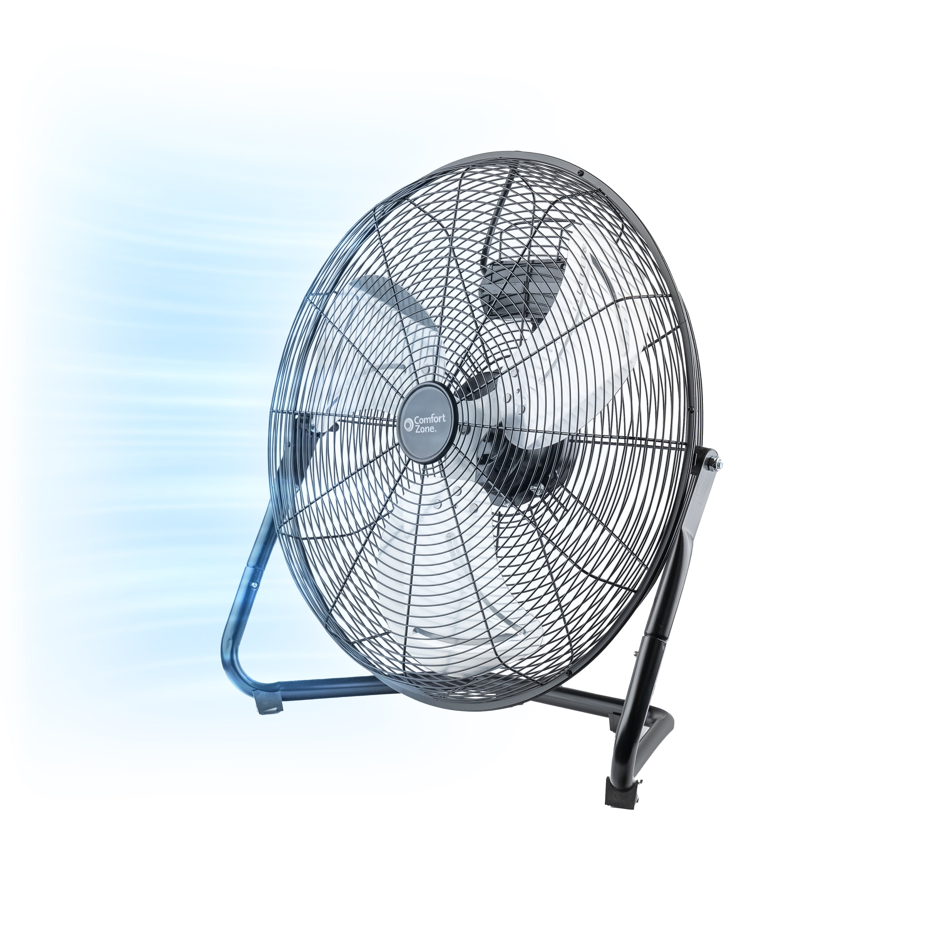 Comfort Zone 20" Heavy-Duty All Metal Industrial Floor Fan