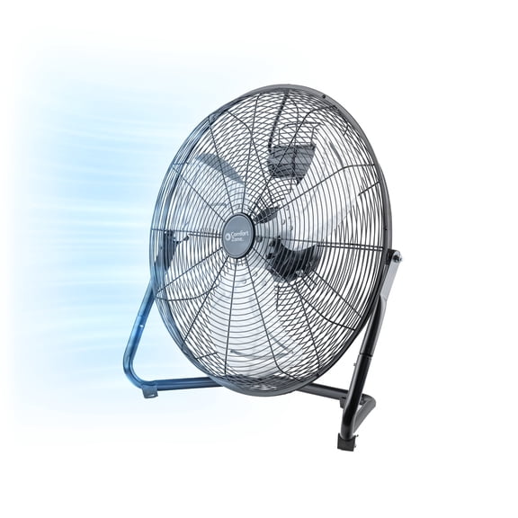 Comfort Zone 20" Heavy-Duty All Metal Industrial Floor Fan