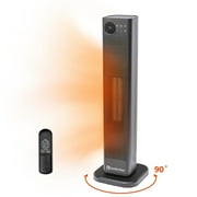 Comfort Zone 30 Oscillating Digital Tower Space Heater with Remote Control