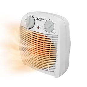 Comfort Zone Fan-Forced Personal Space Heater with Thermostat, White
