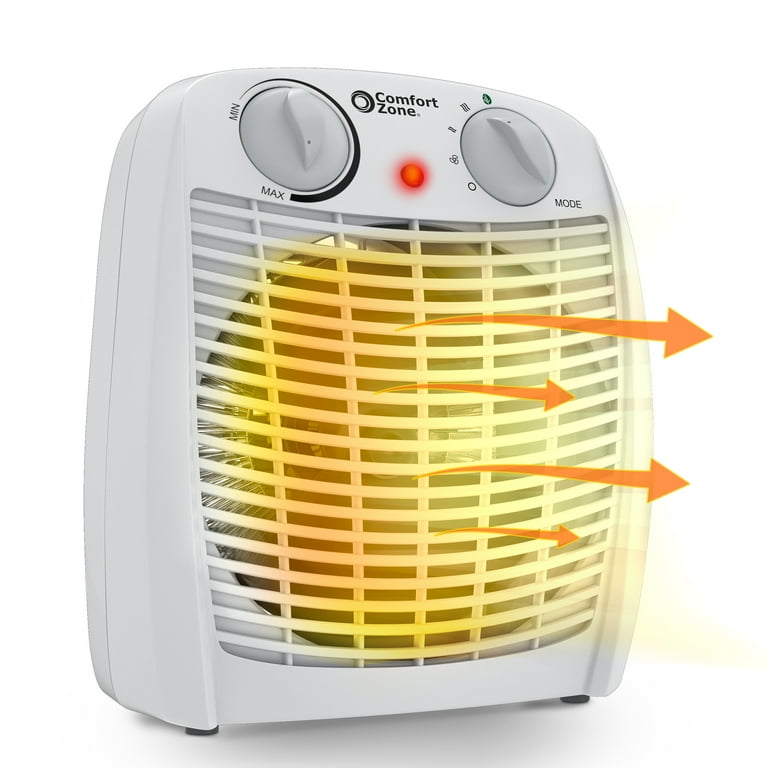 Comfort Zone 750 1 500 Watt Fan Forced Personal Heater with