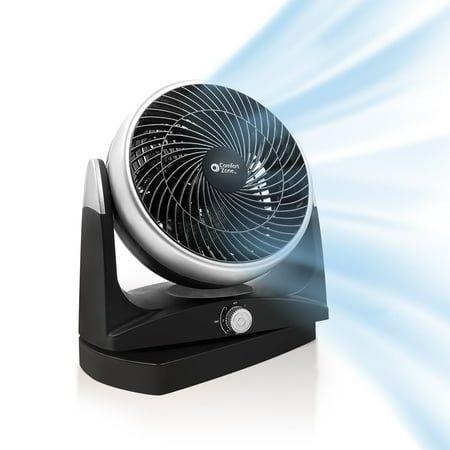 Comfort Zone 8 in 3-Speed Oscillating Turbo Electric Household Fan