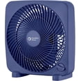 thumbnail image 1 of Comfort Zone 9" Portable Box Fan, Blue, 1 of 6
