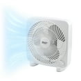 thumbnail image 1 of Comfort Zone 9" 3-Speed Portable Box Fan for Home, White, 1 of 9