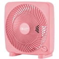 thumbnail image 1 of Comfort Zone 9" Portable Box Fan, Pink, 1 of 6
